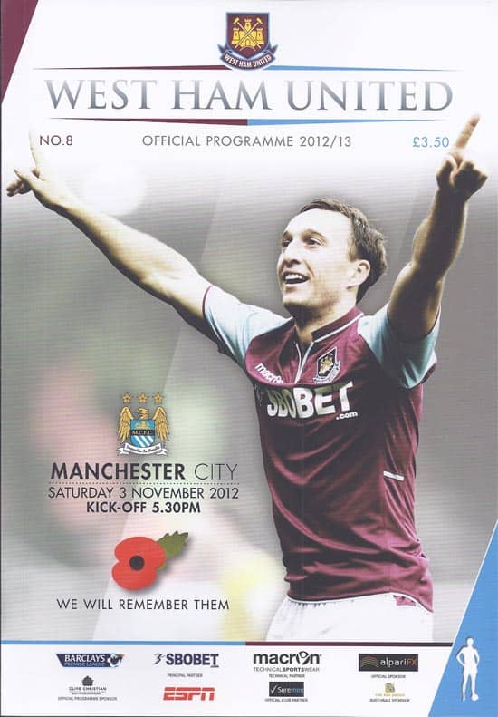 West Ham United FC v Manchester City FC